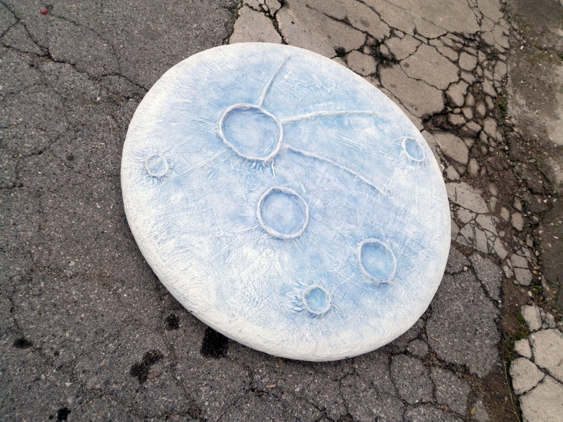 cartel luna deco comic 2lados papel mache o119 prof 10 1u